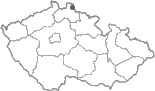 Mapa ČR - poloha obce Bílý Potok