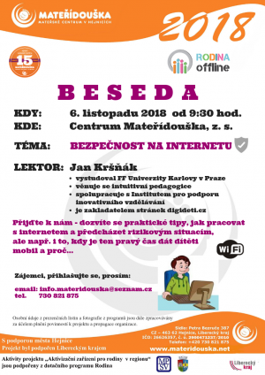 MC Mateřídouška - akce listopad 2018